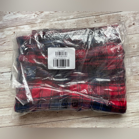 🆕 GAP Women's Flannel PJ Pajamas Sleep Pants Joggers Bottoms Red Plaid M 8-10 - Picture 5 of 16